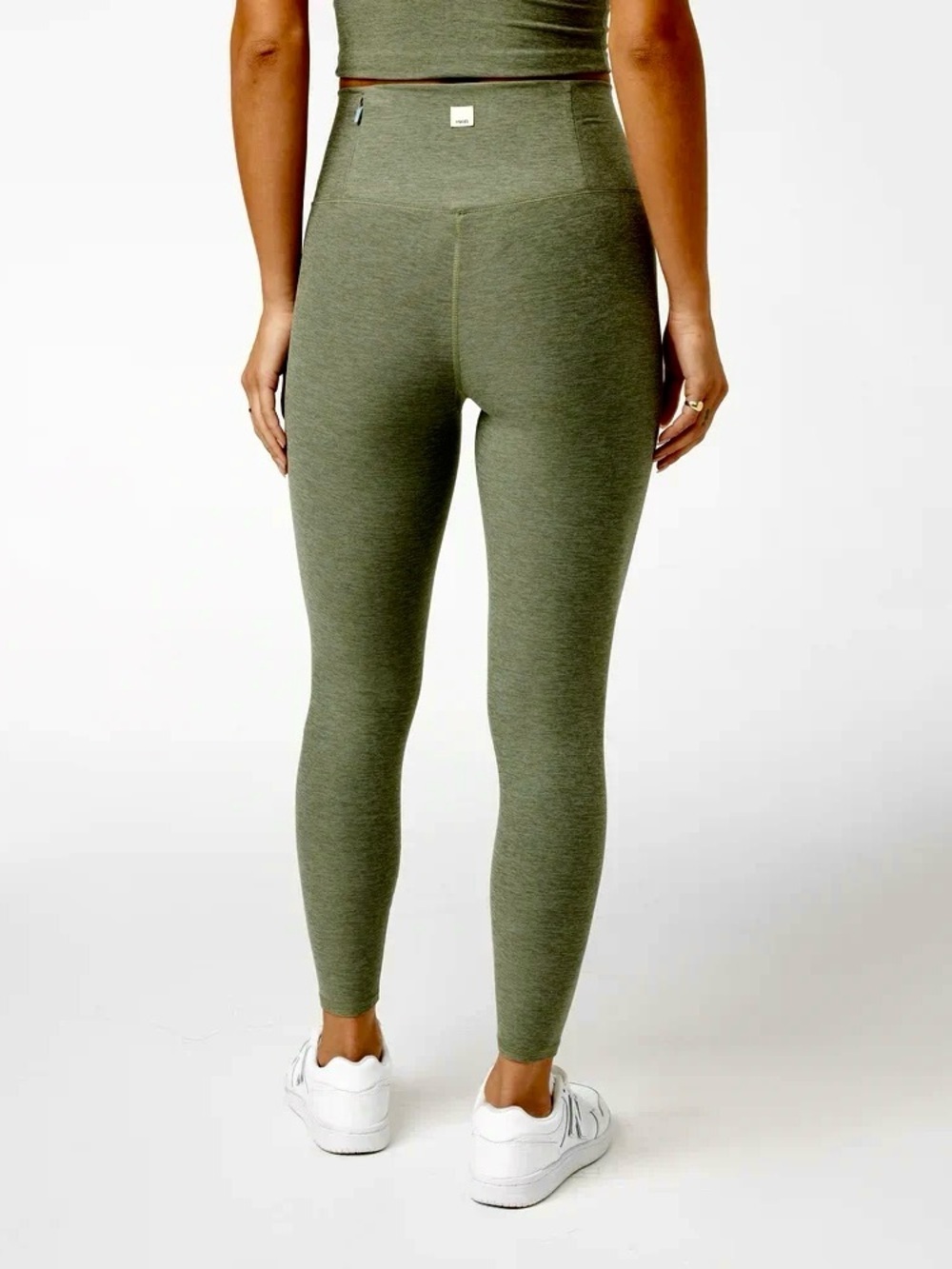 Vuori Dark Olive Green High-Waist Leggings